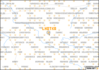 map of Lhotka