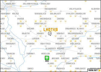 map of Lhotka