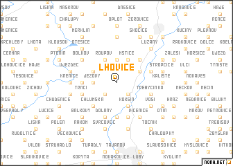 map of Lhovice