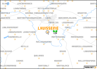 map of LʼHuisserie