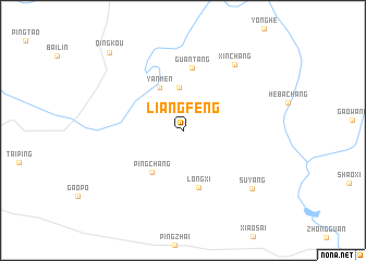 map of Liangfeng