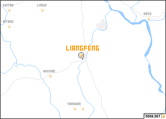 map of Liangfeng