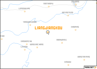 map of Liangjiangkou