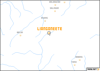 map of Liang Oneete