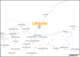map of Liangshui