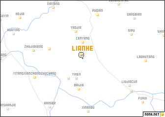 map of Lianhe