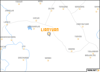 map of Lianyuan