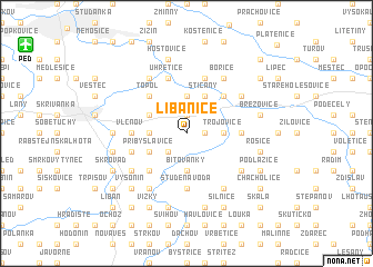 map of Libanice