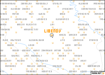 map of Libenov