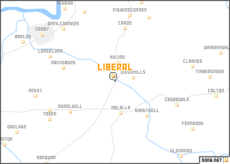 map of Liberal