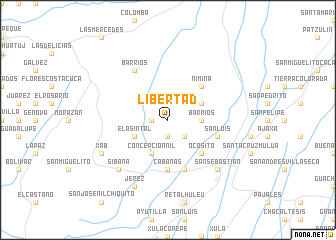 map of Libertad