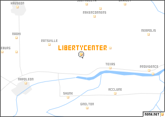 map of Liberty Center