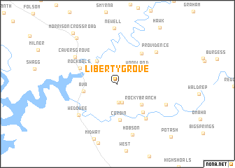 map of Liberty Grove
