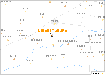 map of Liberty Grove