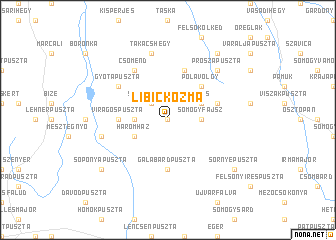 map of Libickozma