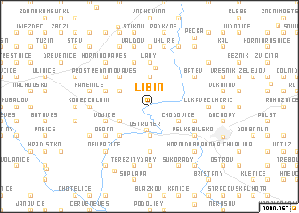map of Libín