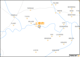map of Libiri