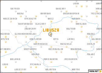 map of Libusza
