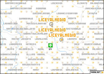 map of Licey al Medio