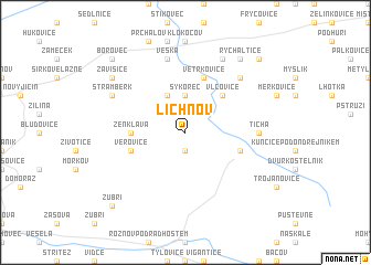 map of Lichnov
