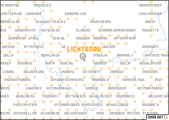 map of Lichtenau
