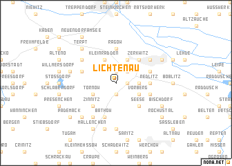 map of Lichtenau