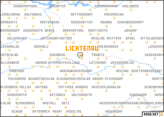 map of Lichtenau