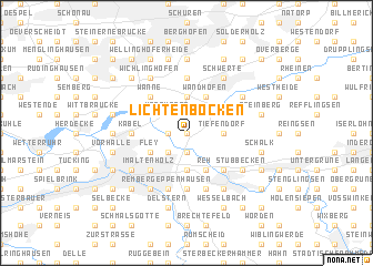 map of Lichtenböcken