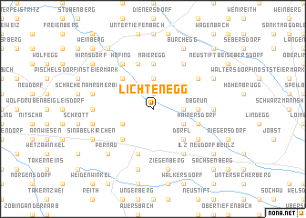 map of Lichtenegg