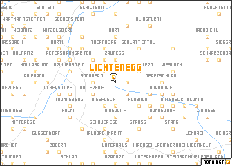 map of Lichtenegg
