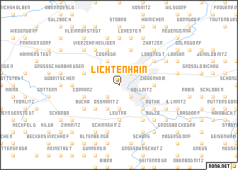 map of Lichtenhain