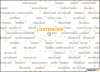 map of Lichtenstein