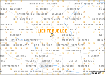 map of Lichtervelde
