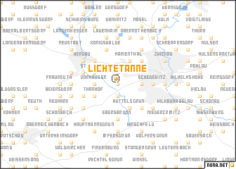 map of Lichtetanne