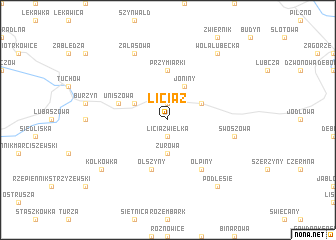 map of Liciąż