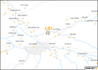 map of Līči