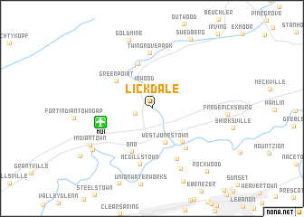 map of Lickdale