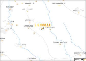 map of Lickville