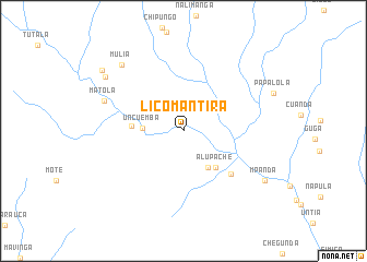 map of Licomantira