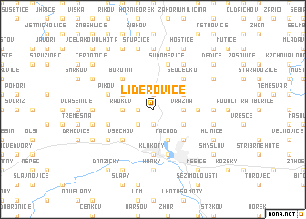 map of Liderovice