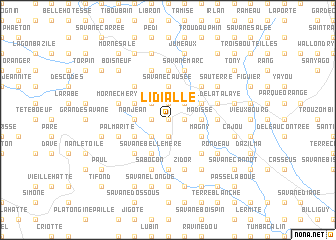 map of Lidialle