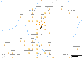 map of Lidiuni