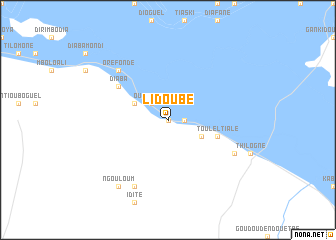 map of Lidoubé