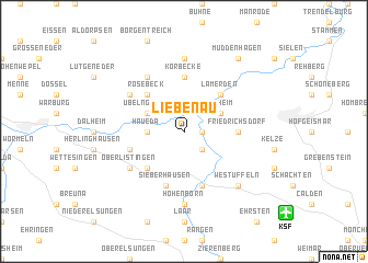 map of Liebenau