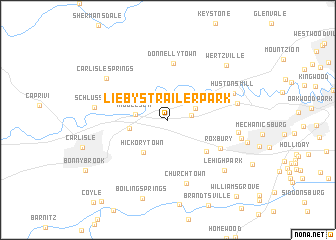 map of Liebys Trailer Park