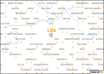 map of Lieg