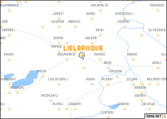 map of Lielā Pikova