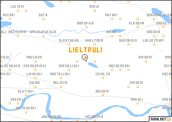 map of Lieltruļi