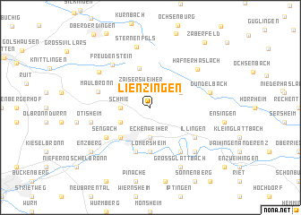 map of Lienzingen