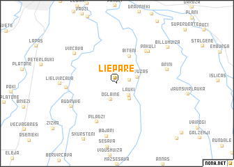 map of Liepare